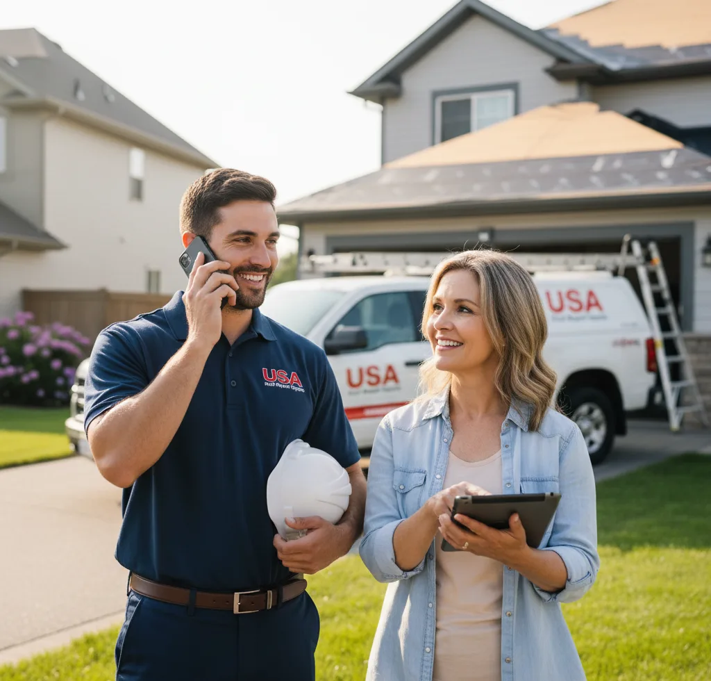 USA Roof Repair Experts customer support in La Belle